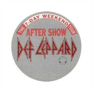 Def Leppard Authentic Aftershow 1992 - 1993 Tour Backstage Pass