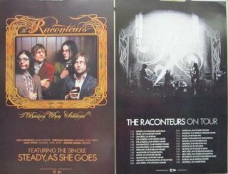 The Raconteurs 2008 Broken Boy 2 Side Promo Poster Flawless Old Stock