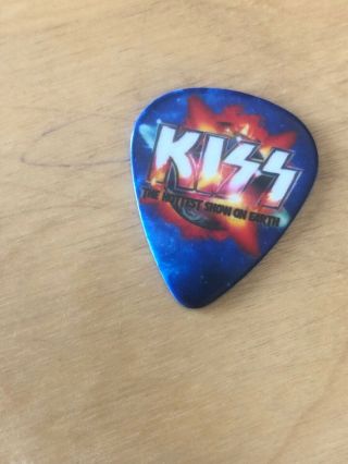 Kiss Hottest Earth Tour Guitar Pick Gene Simmons Signed Saint Paul,  Mn 9/4/10