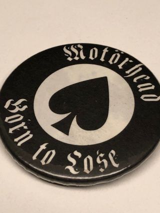 Vintage MotÖrhead Pinback Badge Button Pin Music Radio Band