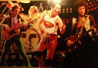 1 German Poster Queen Mercury N.  Shirtless Live Gay Int Rock Boy Band Boys Group