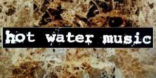 Hot Water Music Light It Up Ltd Ed Rare Sticker,  Punk Rock Stickers