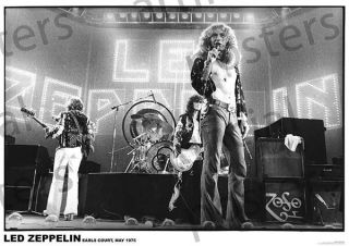 Led Zeppelin Live Poster 61x91cm Earls Court May 1975 Rob Plant Jimmy Page