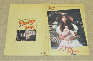 Pretty Baby Japan Movie Program 1978 Brooke Shields Louis Malle Keith Carradine 2
