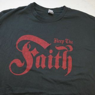 Bon Jovi Keep The Faith Concert Tour Tee T Shirt Sz Womens L