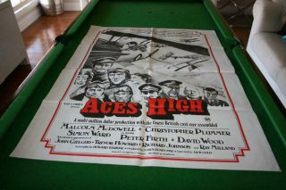 Aces High Rare 1976 Australian Orig One Sheet Movie Poster