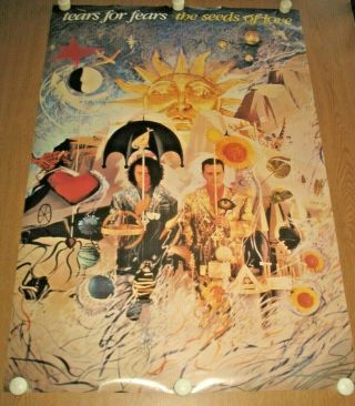 Tears For Fears Seeds Of Love 1989 Polygram Records Promo Poster 24x36