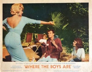 Vintage Movie Lobby Card “where The Boys Are” 1960’s