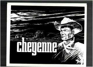 8x10 - B & W Photo Of - Cheyenne - Tv Series - Mini Poster