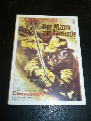 The Man From Laramie,  Film Card [anthony Mann,  James Stewart,  Arthur Kennedy]