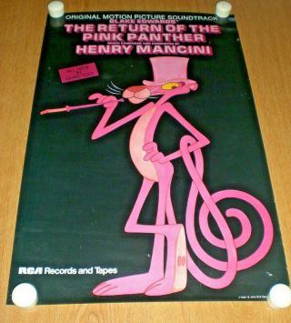 Pink Panther 1975 Rca Records Promo Poster 14 " X 22 "