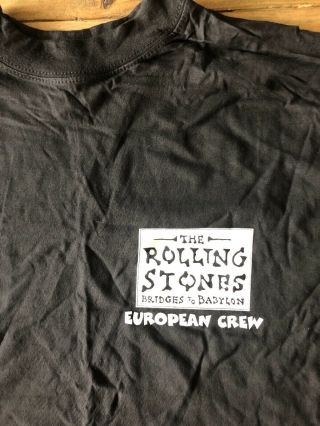 The Rolling Stones T Shirt Rare And Memorable Crew Black Xl
