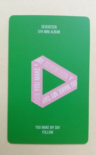 SEVENTEEN 5TH Mini Album YOU MAKE MY DAY Official Photocard Jeonghan Follow Ver. 2