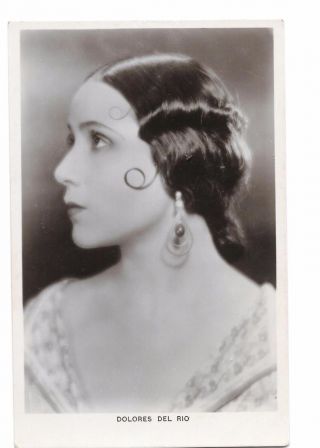 Dolores Del Rio 1930s Real Photo Picturegoer Postcard