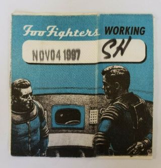 Vtg (1997) Foo Fighters Nirvana Indie Tour All Access Crew Backstage Pass