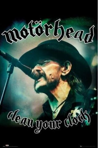 Motorhead Your Clock 24x36 Music Poster Lemmy New/rolled