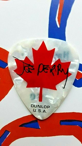 Aerosmith Joe Perry 2010 Canada Tour Have Guitar,  Will Freeze Guitar Pick