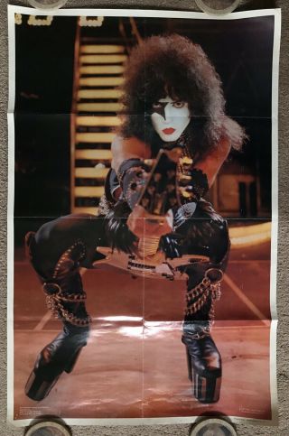1977 Kiss Paul Stanley Alive Ii Order Form Poster - Aucoin