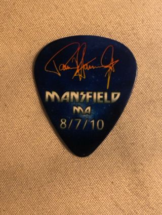KISS Hottest Earth Tour Guitar Pick Paul Stanley Signed Mansfield MASS 8/7/10 2