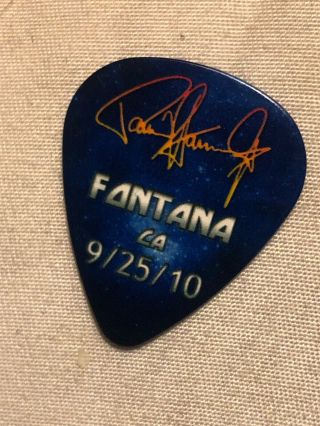 KISS Hottest Earth Tour Guitar Pick Paul Stanley Signed Mansfield MASS 8/7/10 4