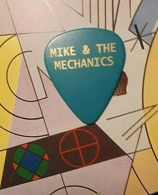 Genesis Mike & The Mechanics Mike Rutherford Gold On Blue Guitar Pick