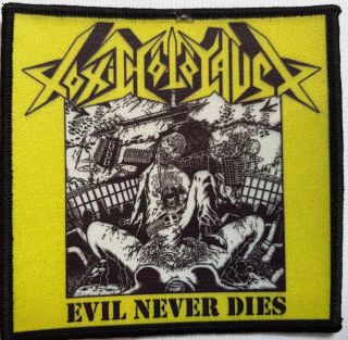 Toxic Holocaust - Evil Never Dies - Printed Patch -