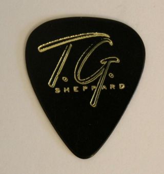 Vintage T.  G.  Sheppard Concert Tour Memorabilia Guitar Pick.