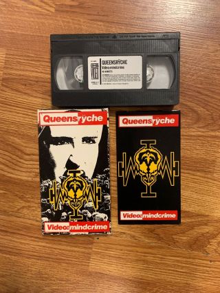 Queensryche Vhs Video:mindcrime With Booklet Insert 1989 Rare Oop