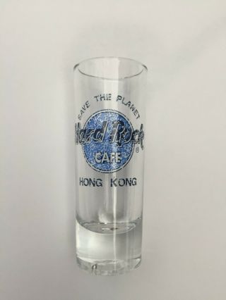 Hard Rock Cafe Set of 4 Shot Glasses - HONG KONG,  LAS VEGAS,  OSAKA and LAS VEGAS 4