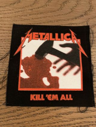 Metallica Kill Em All Official Fabric Patch Printed On