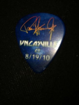 KISS Hottest Earth Tour Guitar Pick Paul Stanley Signed Connecticut 8/19/10 Wow 2