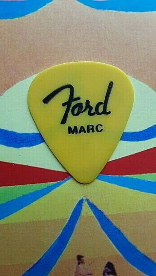 Black Crowes/ben Harper Marc Ford Yellow Guitar Pick
