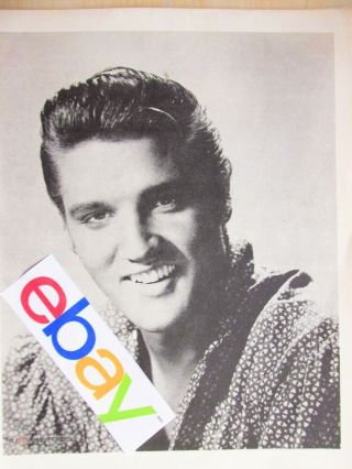 Elvis Presley - 8 X 10 Black & White Photo - 1956 Love Me Tender