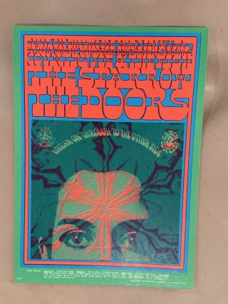The Doors 1967 Family Dog Avalon Ballroom Fd - 50 Postcard Victor Moscoso