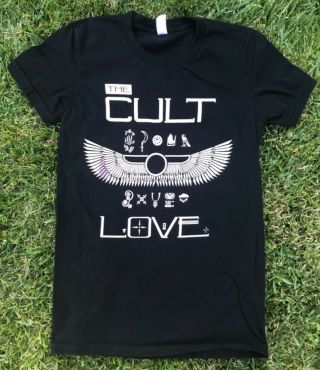 The Cult " Love " 2006 Ian Astbury T - Shirt Tour Tee Black Girl Women 