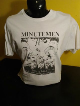 Minutemen T - Shirt.  X - Large.  Sst.  Black Flag.  Mike Watt.  Pre - Owned.  Punk Rock.