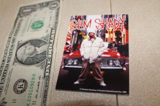 Eminem Slim Shady Detroit Dr Dre Aftermath Car Hip Hop 3x4in.  Rare Rap Sticker