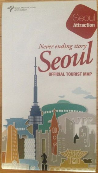 Seoul Official Tourist Guide Book English Map Walking Travel South Korea Tour