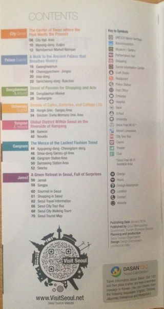 Seoul Official Tourist Guide Book English Map Walking Travel South Korea Tour 5