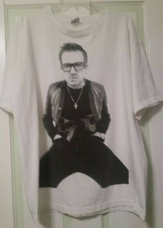 1997 U2 Popmart Tour Concert Tee/t Shirt Bono On Front Edge On Back - Xl -