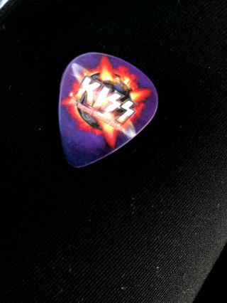 Kiss Hottest On Earth Tour Guitar Pick Paul Stanley Signed Sarnia On Canada 7/11
