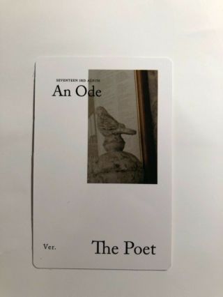 [SEVENTEEN] An Ode 독 : Fear Official Photocard / The Poet Ver.  B - Hoshi (손하트) 3