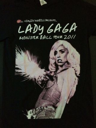 Official Rare 2011 Lady Gaga Monster Ball T - Shirt - - Size Small
