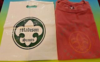 Madison Scouts Drum And Bugle Corps Red 100 Cotton T Shirt Size L Pre - Owned