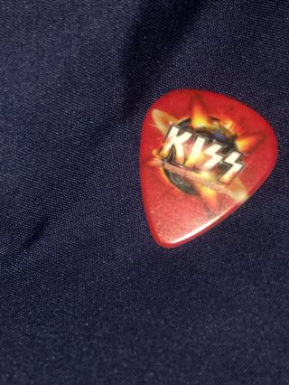 Kiss Hottest Earth Tour Guitar Pick Gene Simmons Signed Springfield Il 7/18/11