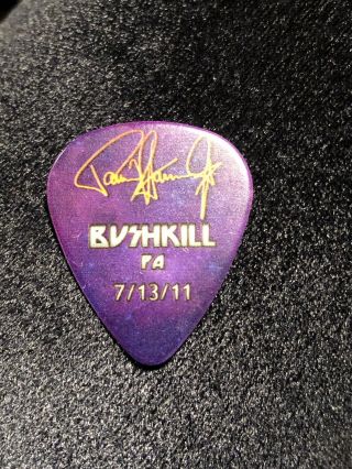 Kiss Hottest On Earth Tour Guitar Pick Paul Stanley Signed Bushkill,  Pa 7/13/11