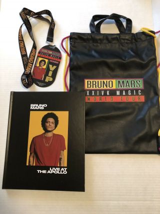 Bruno Mars Vip Pass With Lanyard 24k Magic World Tour 2018