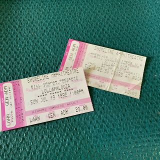 1992 & 93 Lollapalooza Soundgarden Stone Temple Pilots Ice Cube Pearl Jam.