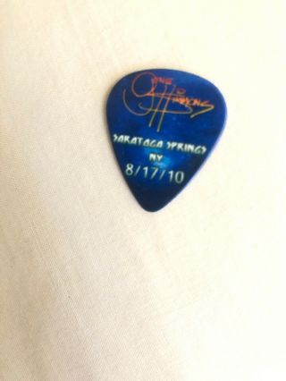 KISS Hottest Earth Tour Guitar Pick Eric Singer Signed Saratoga York 8/17/10 3