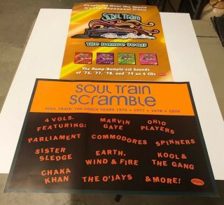 Soul Train Scramble The Dance Years Rhino Promo Only Poster 24x18 Double Sided